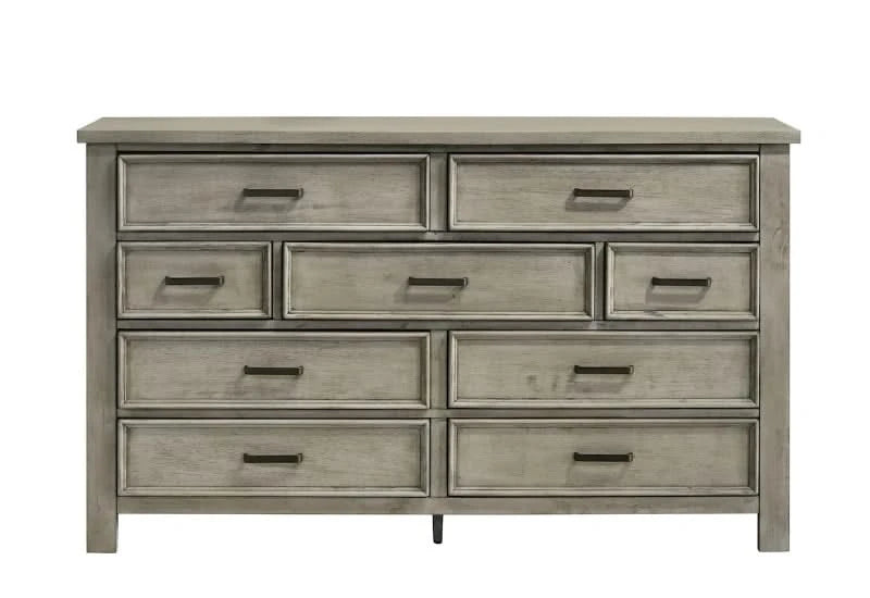 Sullivan Grey Contemporary 9-Drawer Dresser - | Free Shipping