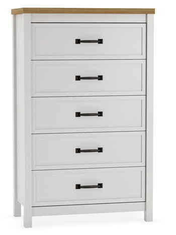 brown and white dresser Chic Brown and White Dresser with Ample Storage Space Side Table - On Sale - Bed Bath & Beyond
