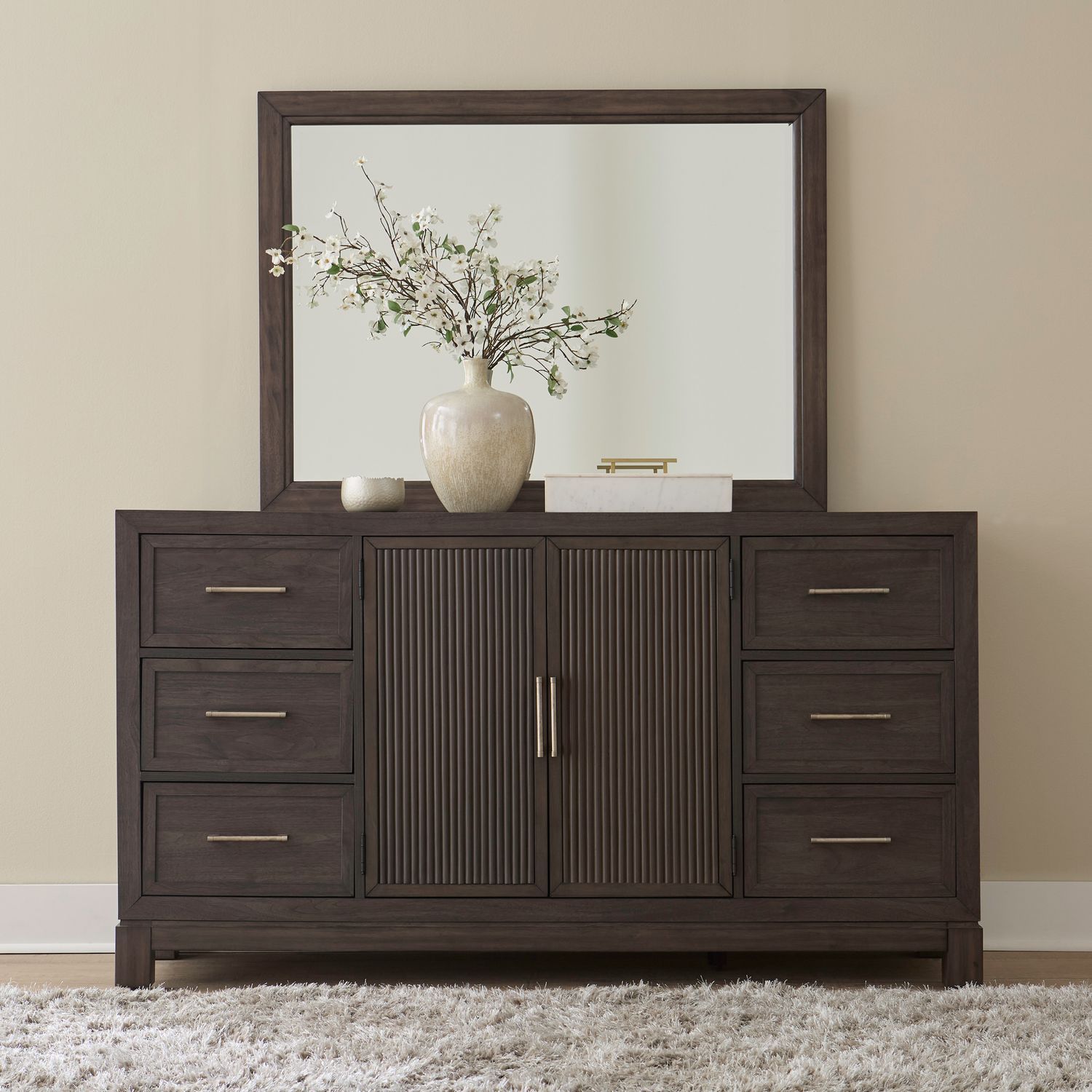 dark brown bedroom dresser Porter - Rustic this dresser features six smooth Umer Tall Dresser Chest, 6
