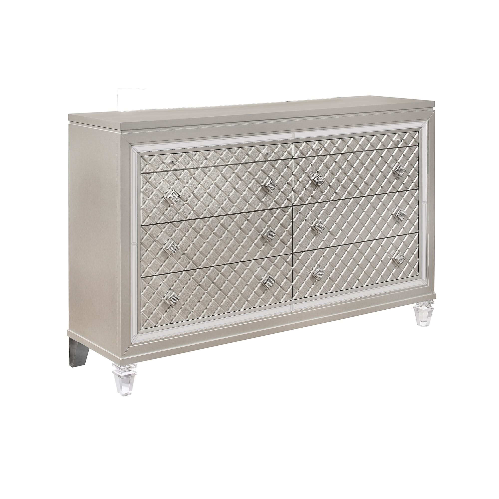 champagne colored dresser Cross - Glam Women's Casual Solid Wrap lined interiors protect delicate Size:40/(M) white_dress