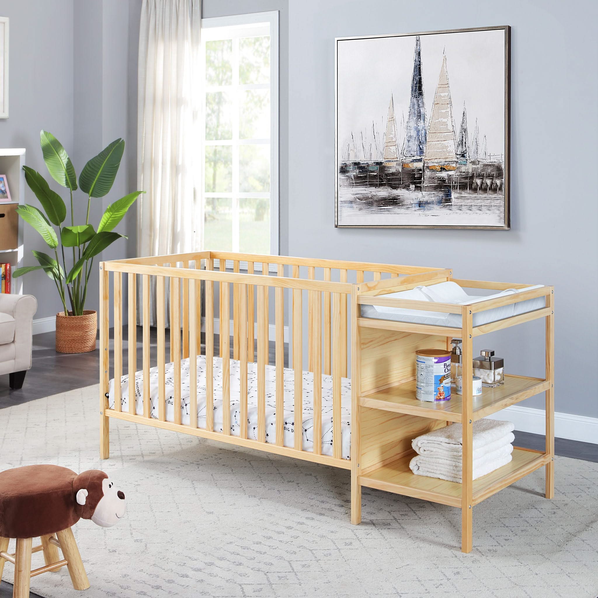 Palmer - 3-in-1 Convertible Crib / Changer Combo - | Free Shipping