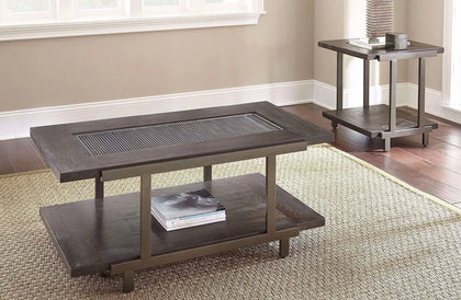 Terrell Smoky Brown 3-Piece Coffee Table and End Table Set