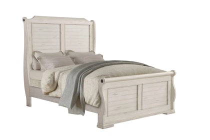 Home Bed – Country Cottage Charm in Crisp White (Queen & King Sizes)