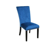 CARMEN VELVET DINING CHAIR - BLUE