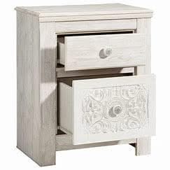 SELENA WHITE NIGHTSTAND - B181