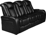 PINNACLE BLACK SOFA W/POWER HEADREST - 2216