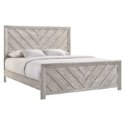 Ellen White Panel Bed with Clean Modern Design