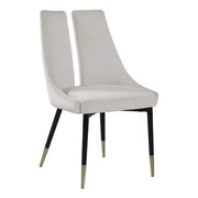 SLEEK CREAM DINING CHAIR