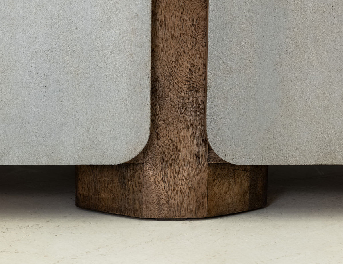 Nashville - 4 Door TV Stand/Console - Brown / Gray