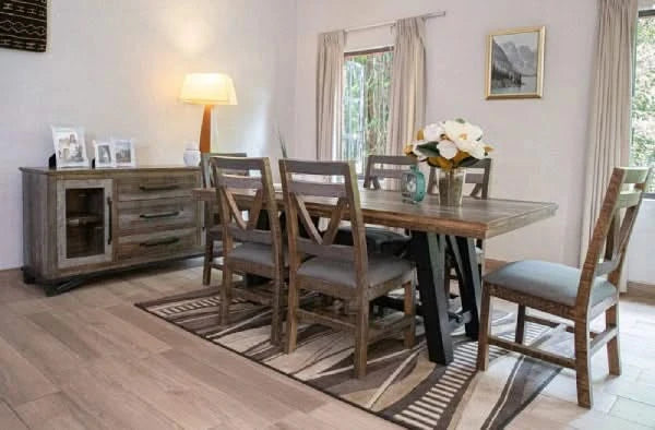 LOFT BROWN DINING SET - 655