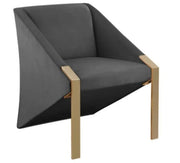 Rivet Grey Accent Chair with Contemporary Design