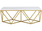 RIKO GOLD RECT COFFEE TABLE