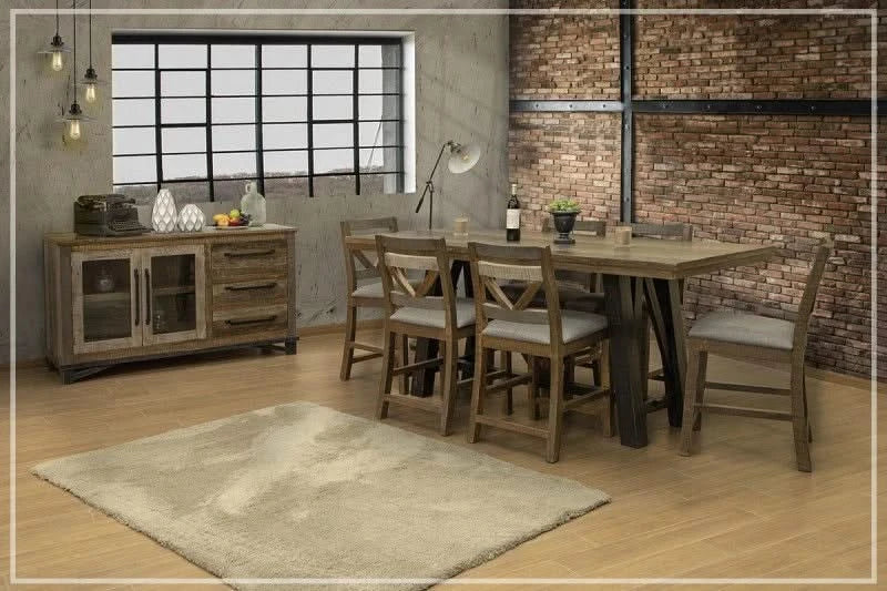 LOFT BROWN 7PC COUNTER HEIGHT