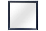 Charlie Blue Bedroom Mirror with LED Lighting and Modern Frame Design