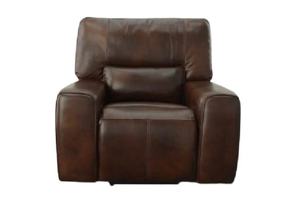 Chesapeake Brown Leather Zero Gravity Power Recliner with Power Headrest
