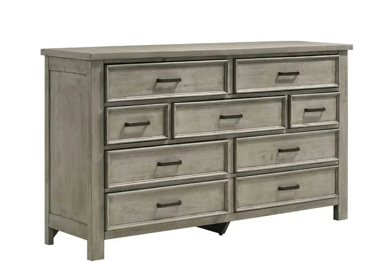 Sullivan Grey Contemporary 9-Drawer Dresser