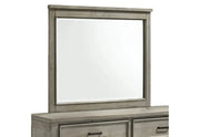 Sullivan Grey Framed Bedroom Mirror with Modern Design