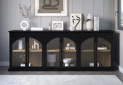 ARCHDALE 6 DOOR CABINET-BLACK
