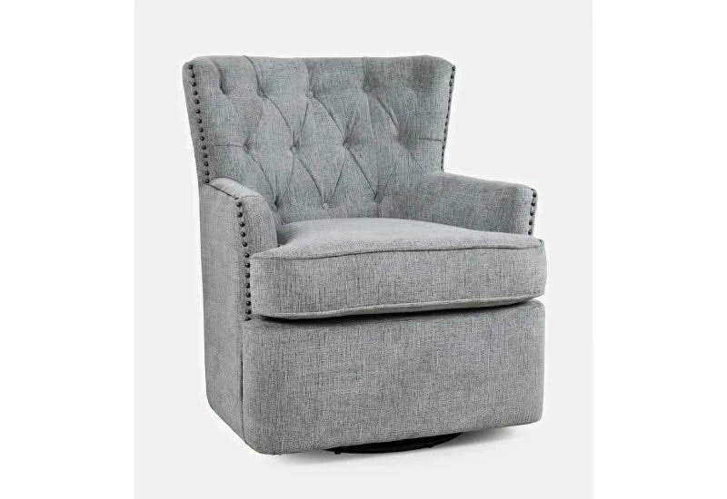 BRYSON SWIVEL ACCENT CHAIR-ASH