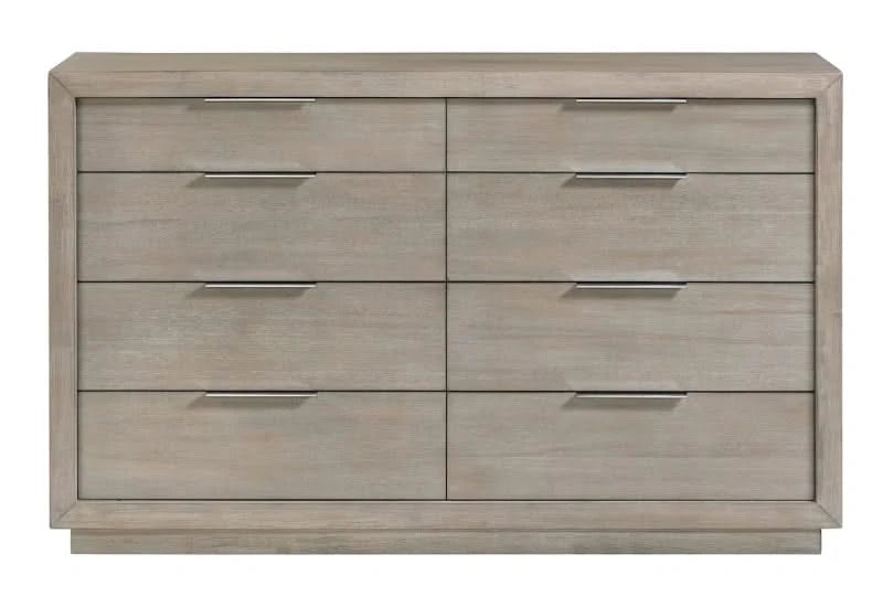 grey 8 drawer dresser Arcadia Transitional 8-Drawer Color:Ecru Eyelet Blossom SID-GLD509064 professional finish Muse by Marchesa Tiffany