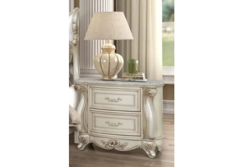 MONIQUE NIGHTSTAND W/MRBL TOP