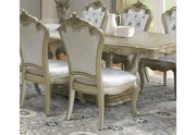 Monique Champagne Dining Side Chair with Elegant Traditional Design