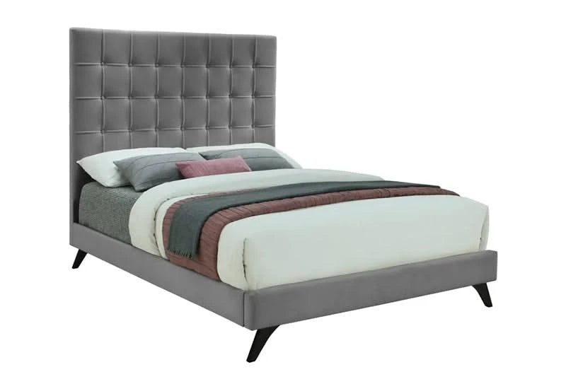 ELLY GREY KING UPHOLS. BED