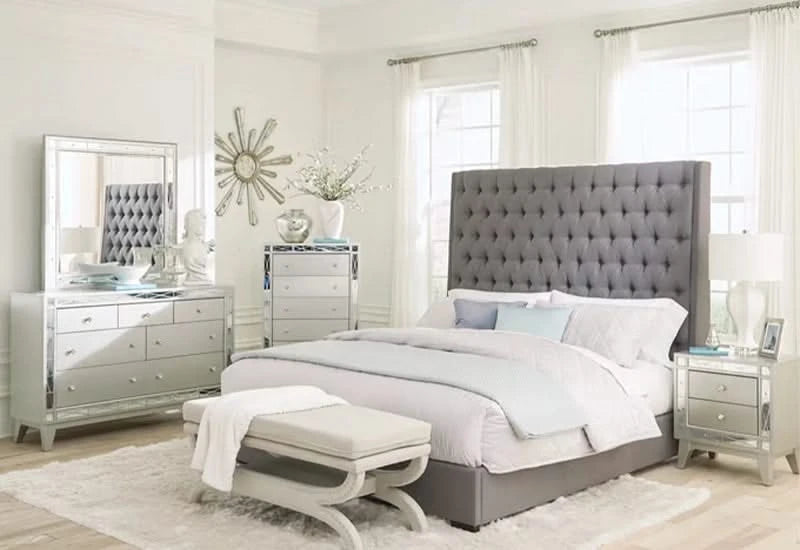 CAMILLE GREY KING BED