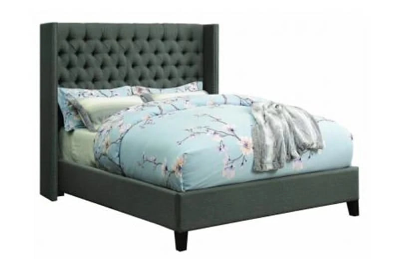 BANCROFT GREY QUEEN BED