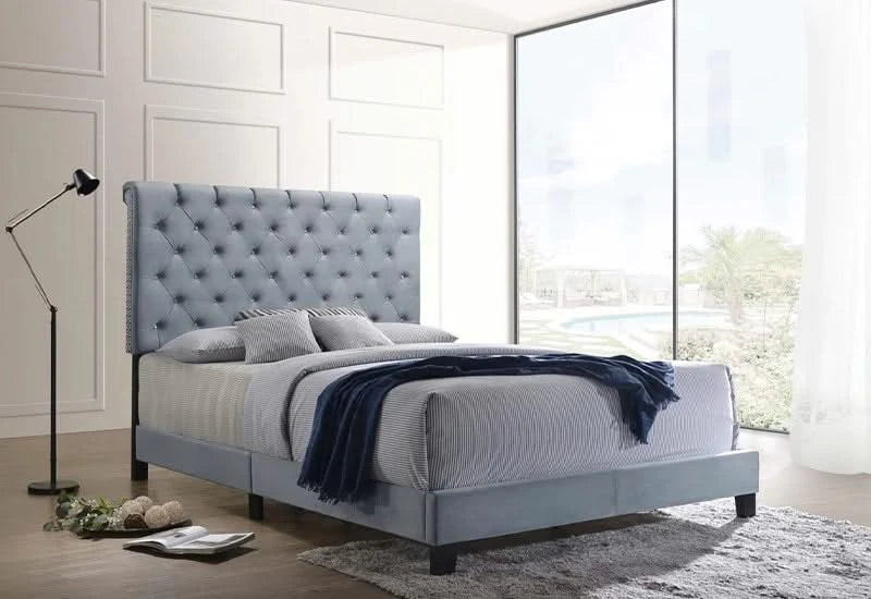 QUEEN SLATE BLUE BED