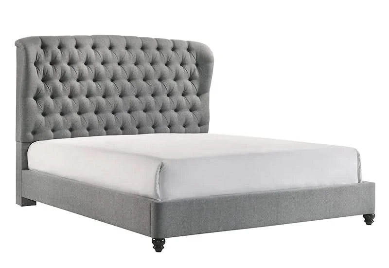 LINDA GRAY KING BED