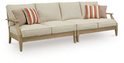 Clare View - RAF/LAF Loveseat With Cushions (Set of 2) - Beige