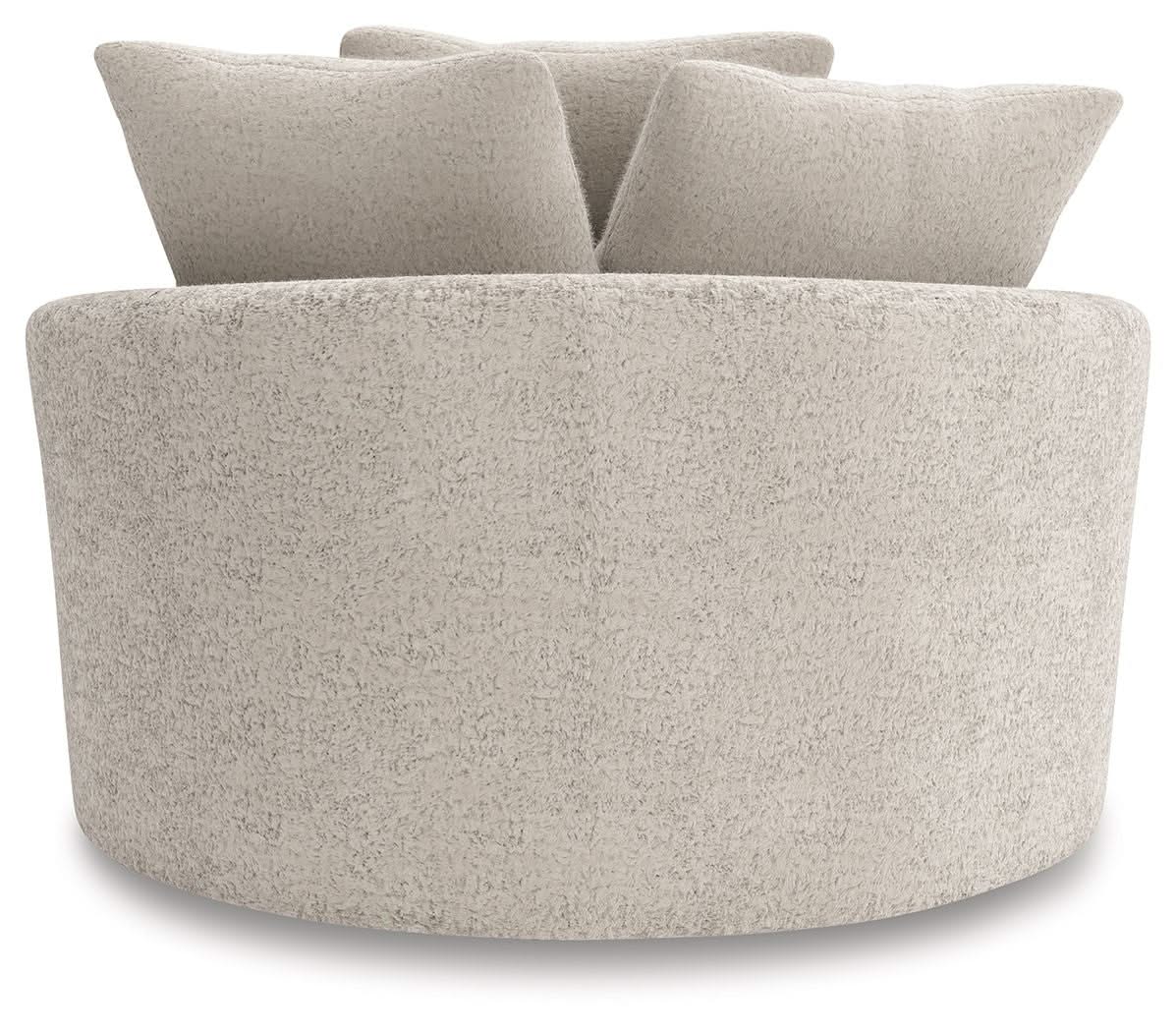Cuddle Plush - Oversized Swivel Accent Chair - Arctic