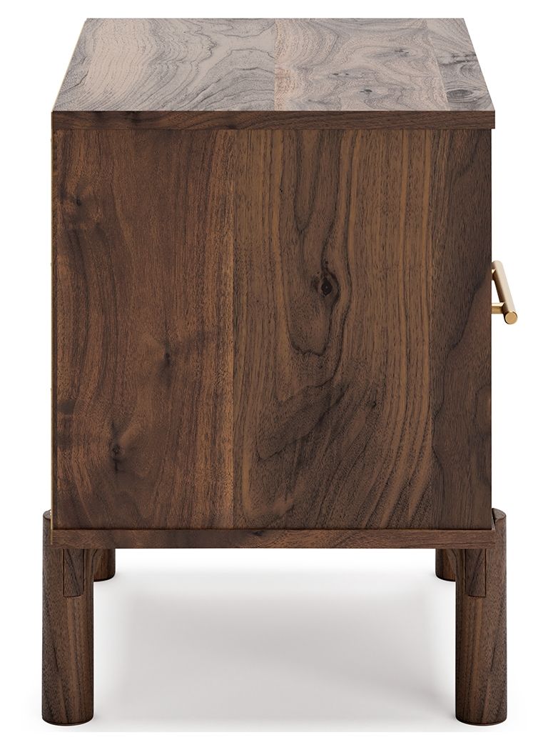 Calverson - One Drawer Night Stand - Medium - Mocha