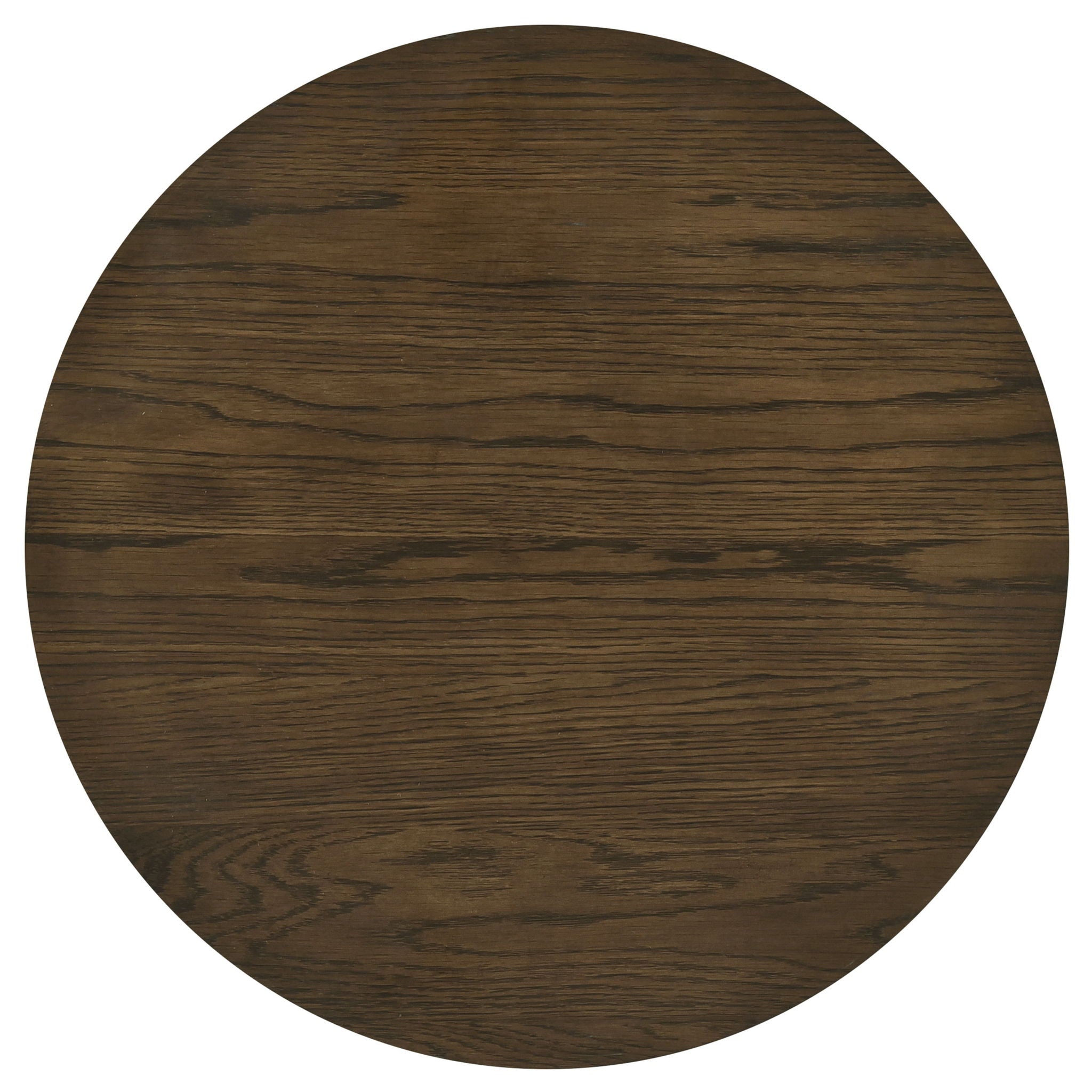 Sweeney 24-inch Round Wood Occasional Side End Table Dark Walnut