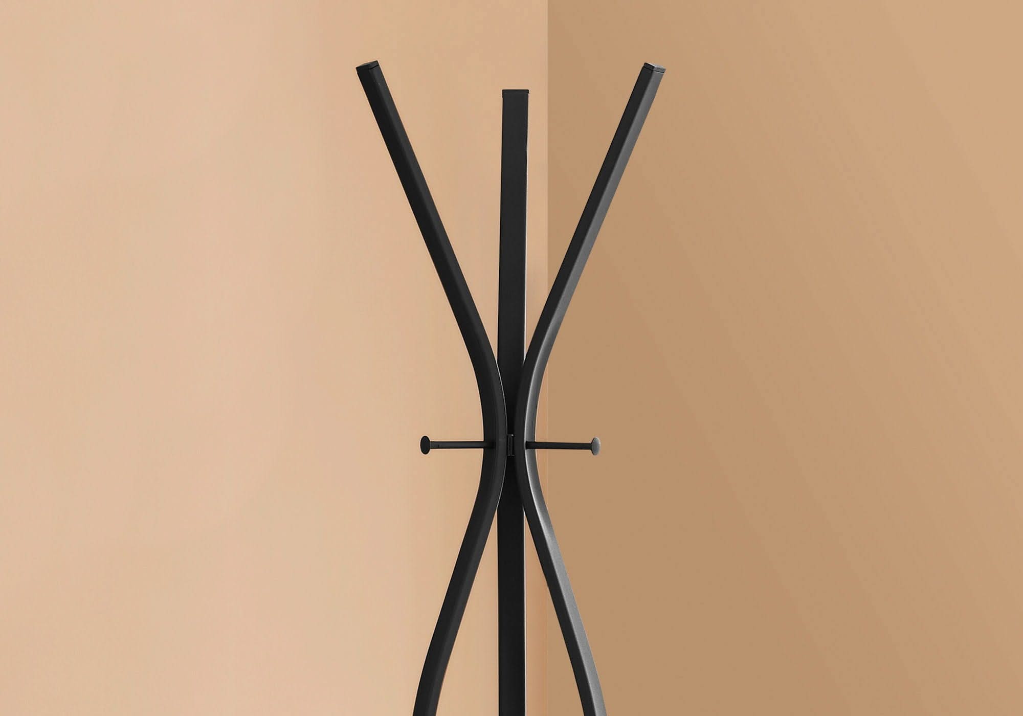 Free Standing Coat Rack 3 Hooks For Entryway