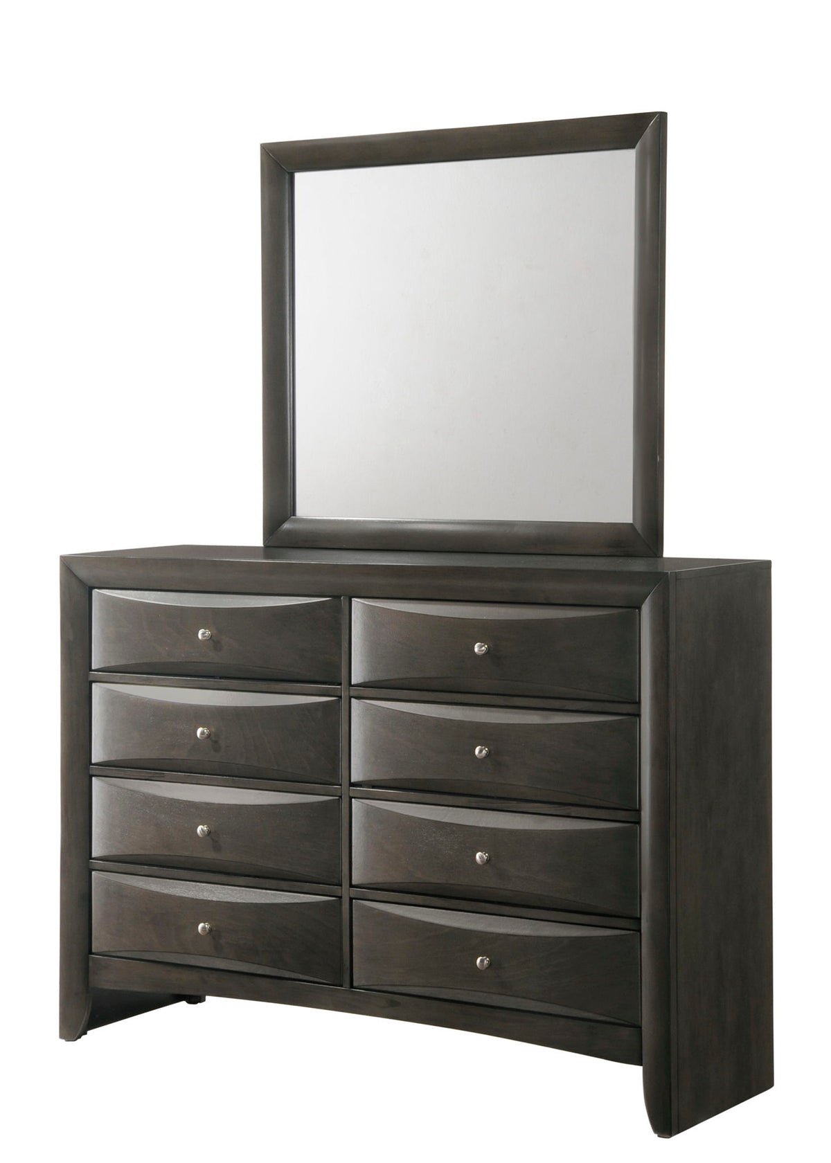 Emily - Queen 5 Piece Bedroom Set - Gray