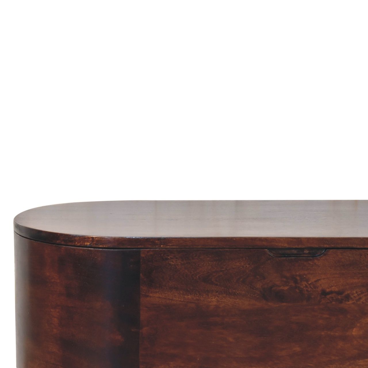 Rounded Lid Up Blanket Box