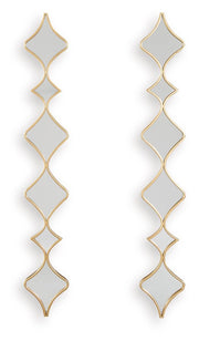 Harriswood - Accent Mirror Set (Set of 2) - Gold Finish