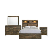Bailey - Bookcase Panel Bedroom Set With Bluetooth