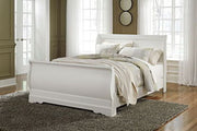 Anarasia - Queen Sleigh Rails - White