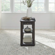Wallace - Chair Side Table - Aged Oak