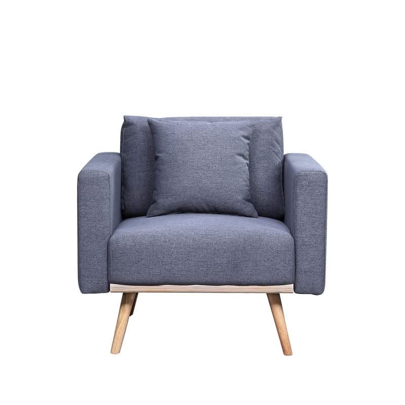 Easton - Fabric Chair With USB Charging Ports Pockets And Pillows