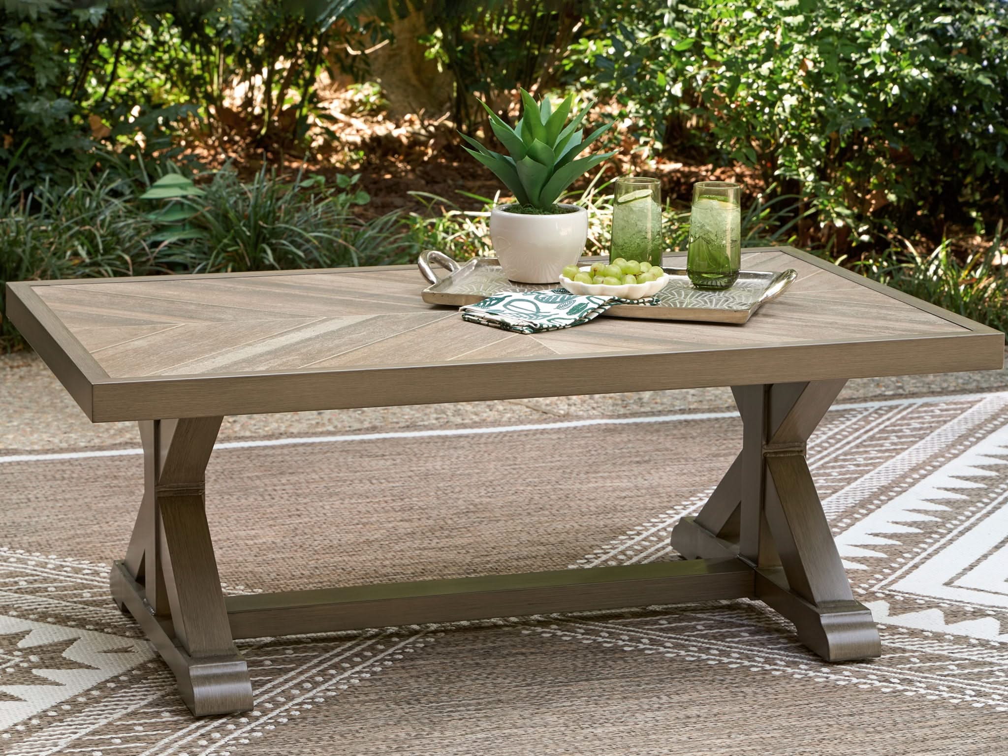 Laguna Heights - Rectangular Cocktail Table - Beige