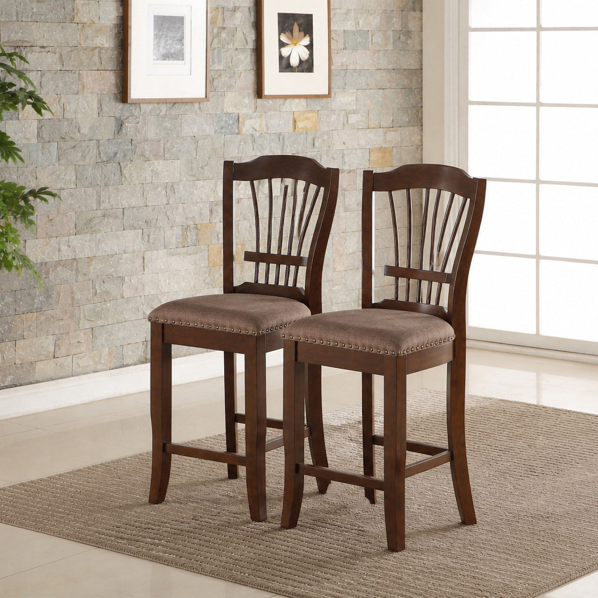 Bixby - Counter Chair (Set of 2) - Espresso