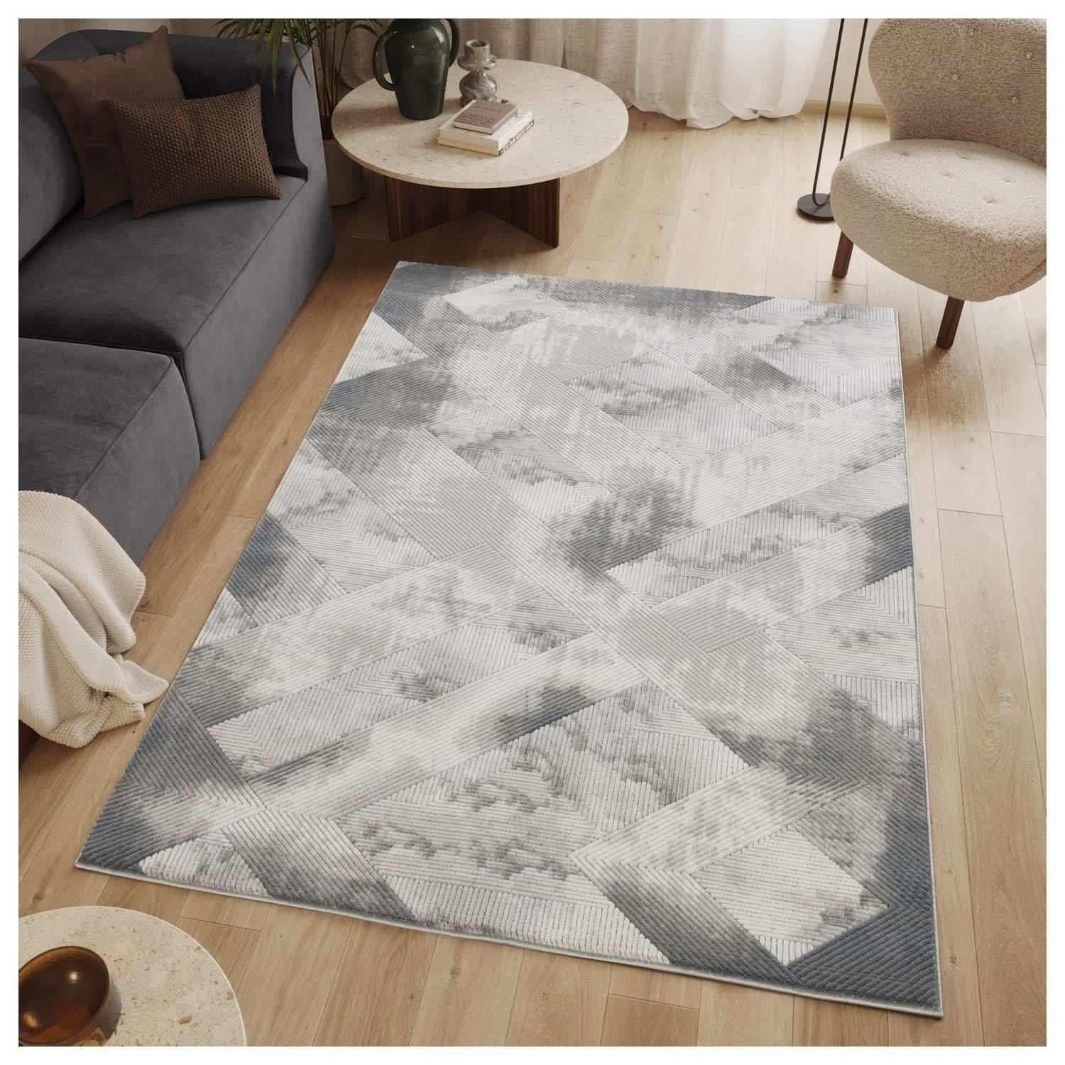 Geometrix - Contemporary Rug With 3D Effect