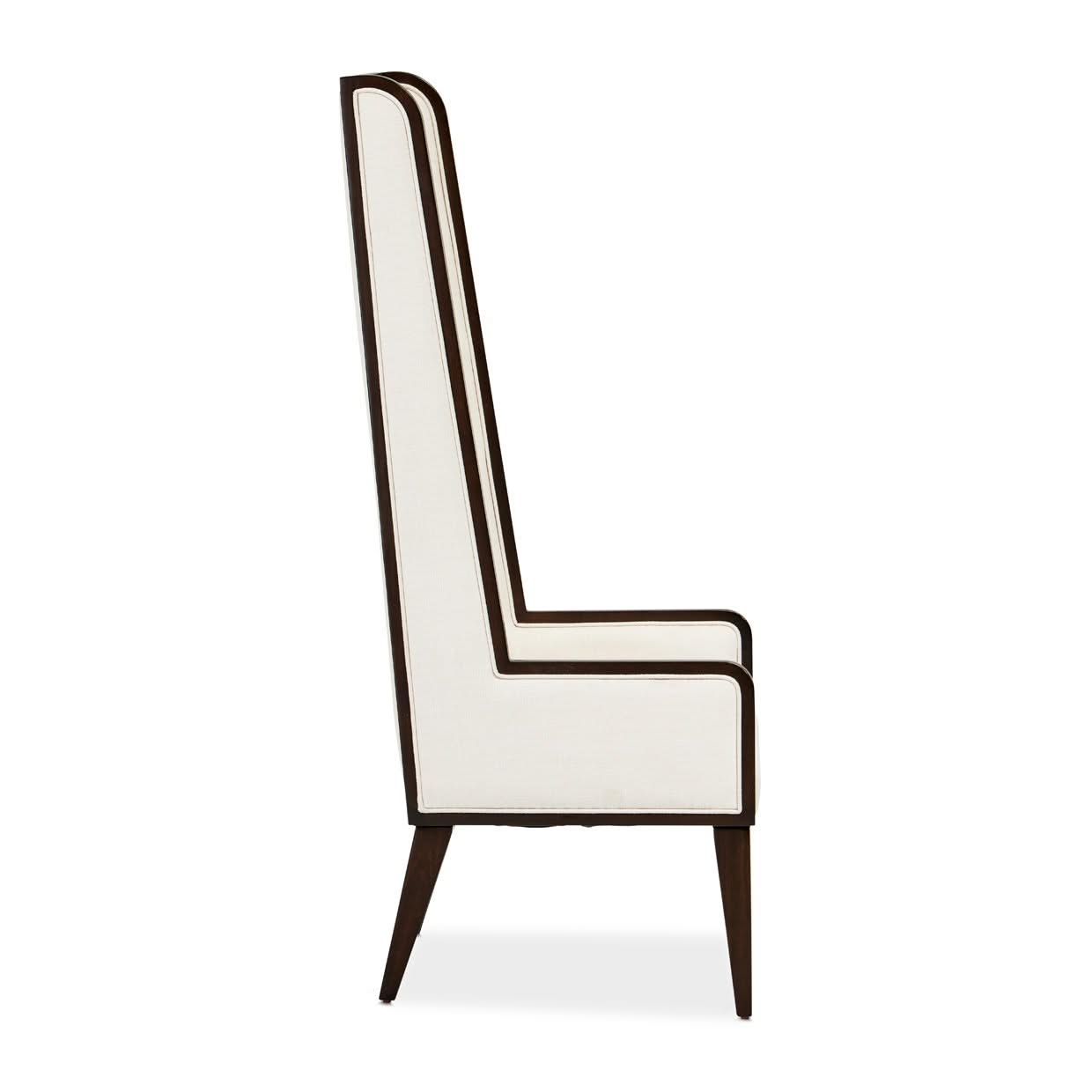 Belmont Place - Desk Chair - White / Dark Brown