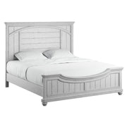 Queen Panel Bed - Gray - Wood