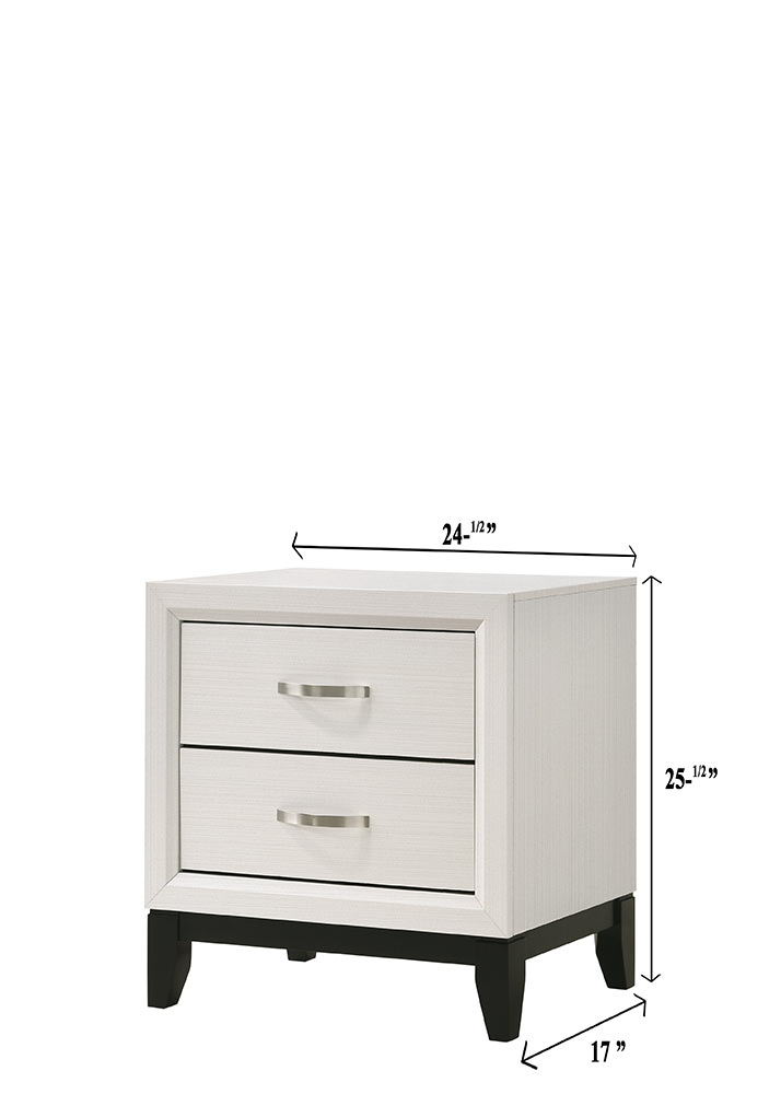 Akerson - King 4 Piece Bedroom Set - White