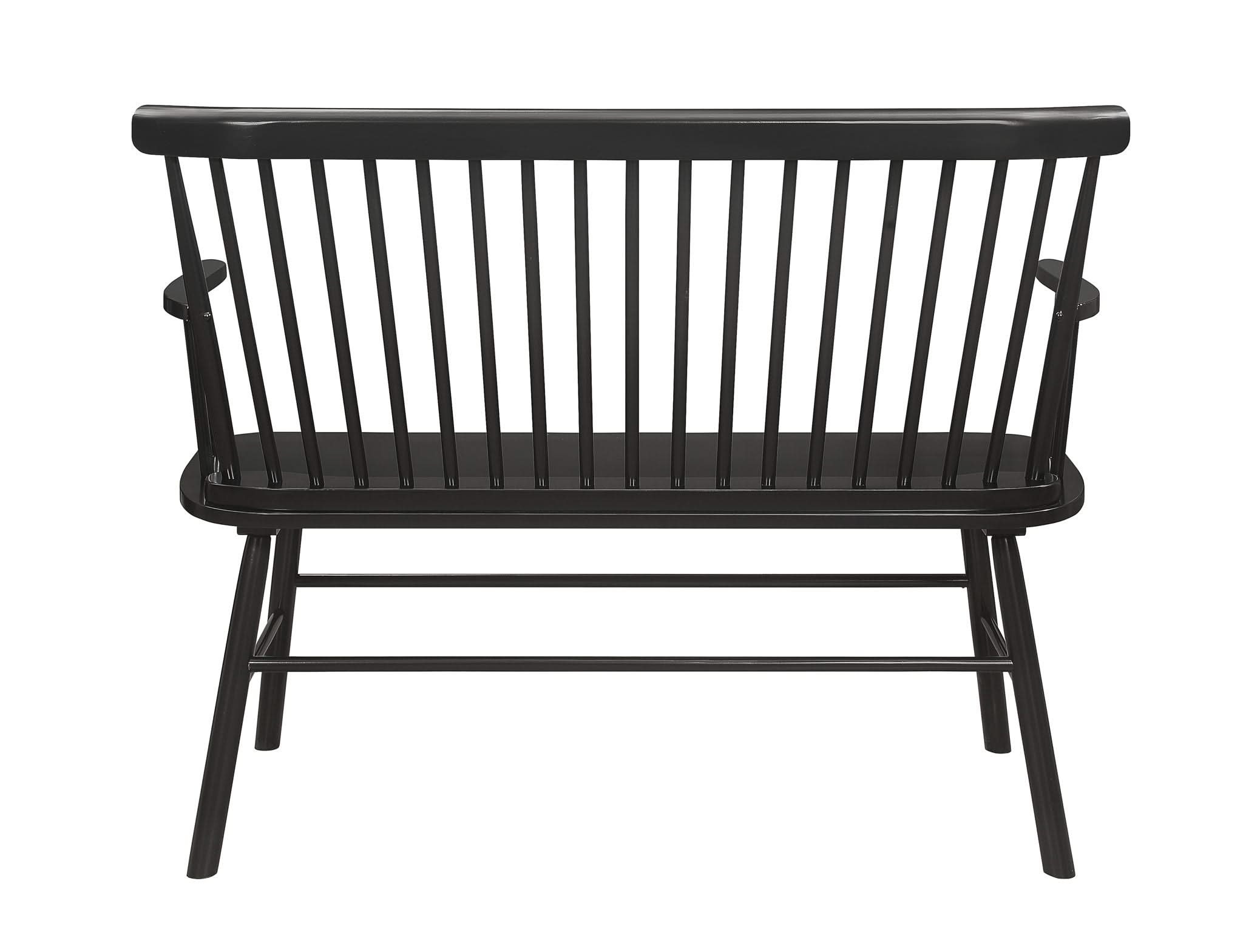 Jerimiah - Spindleback Bench - Black